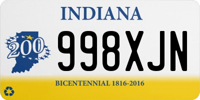 IN license plate 998XJN