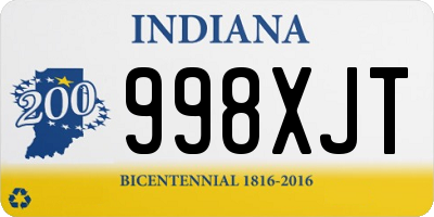 IN license plate 998XJT