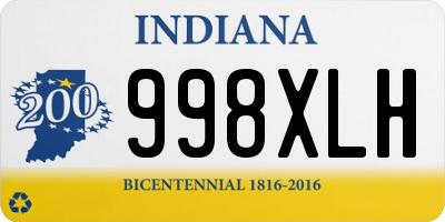 IN license plate 998XLH