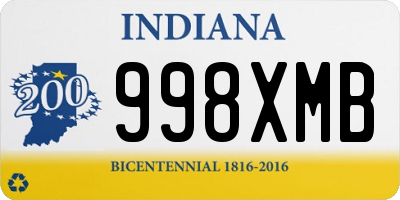 IN license plate 998XMB