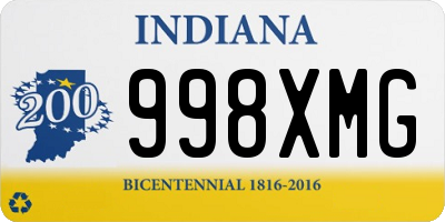 IN license plate 998XMG