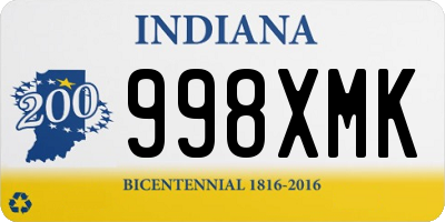 IN license plate 998XMK