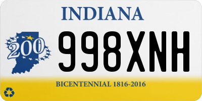 IN license plate 998XNH