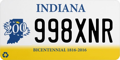 IN license plate 998XNR