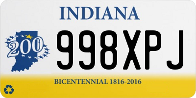 IN license plate 998XPJ