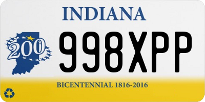 IN license plate 998XPP