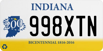 IN license plate 998XTN