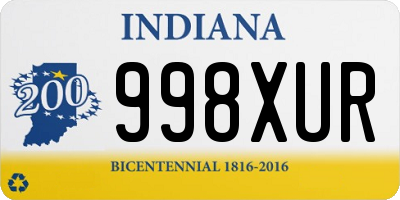 IN license plate 998XUR