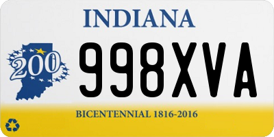 IN license plate 998XVA