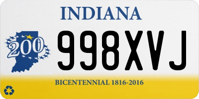 IN license plate 998XVJ