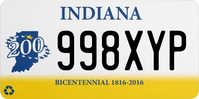 IN license plate 998XYP