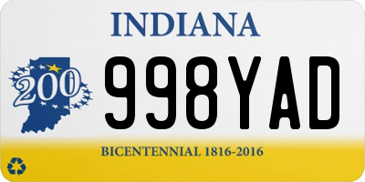 IN license plate 998YAD