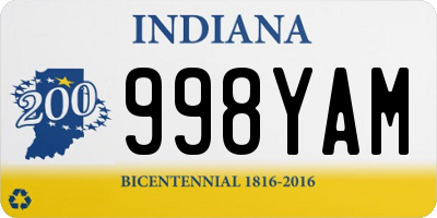 IN license plate 998YAM