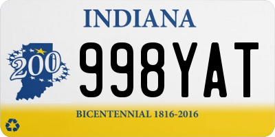 IN license plate 998YAT