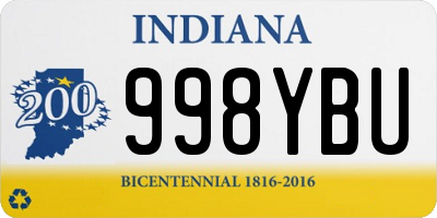 IN license plate 998YBU