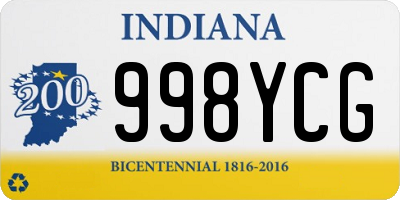 IN license plate 998YCG