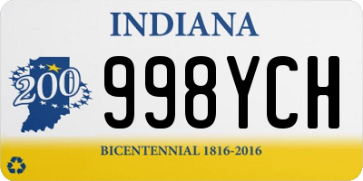IN license plate 998YCH