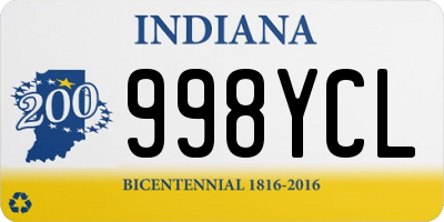 IN license plate 998YCL