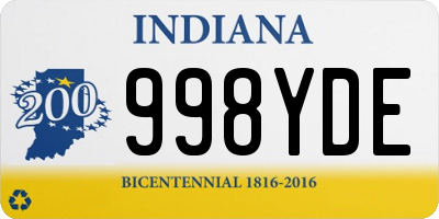 IN license plate 998YDE