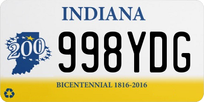 IN license plate 998YDG