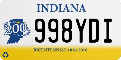 IN license plate 998YDI