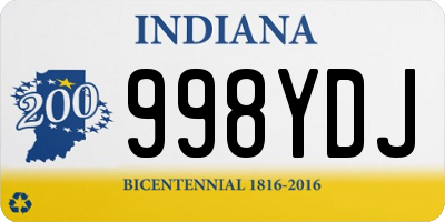 IN license plate 998YDJ