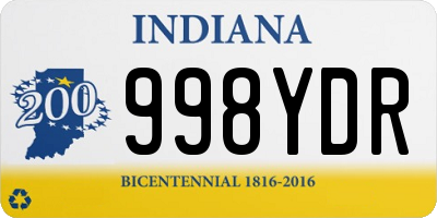 IN license plate 998YDR