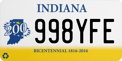 IN license plate 998YFE