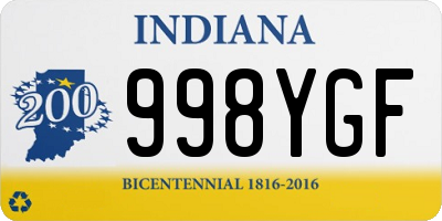 IN license plate 998YGF