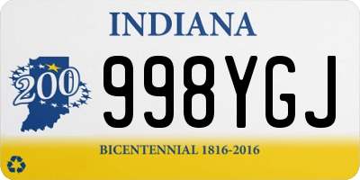 IN license plate 998YGJ