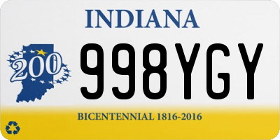 IN license plate 998YGY