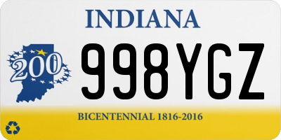 IN license plate 998YGZ