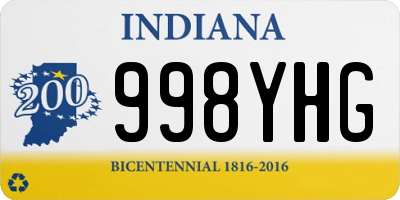 IN license plate 998YHG