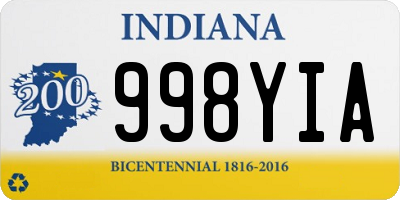 IN license plate 998YIA
