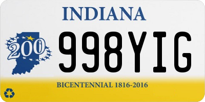 IN license plate 998YIG