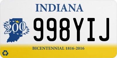 IN license plate 998YIJ