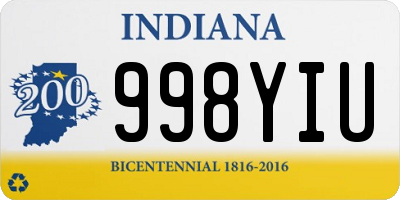 IN license plate 998YIU