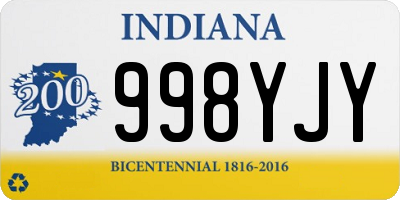 IN license plate 998YJY