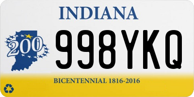 IN license plate 998YKQ