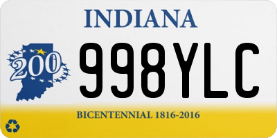 IN license plate 998YLC