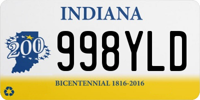 IN license plate 998YLD