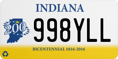 IN license plate 998YLL