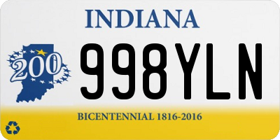 IN license plate 998YLN