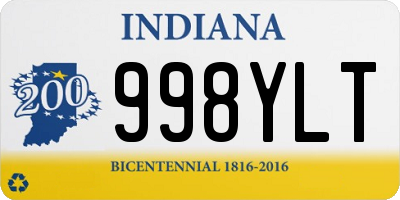 IN license plate 998YLT