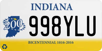 IN license plate 998YLU