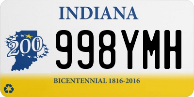 IN license plate 998YMH