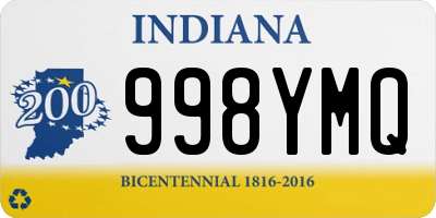 IN license plate 998YMQ