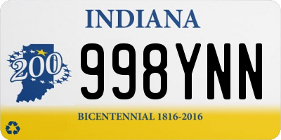 IN license plate 998YNN