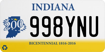 IN license plate 998YNU