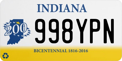 IN license plate 998YPN